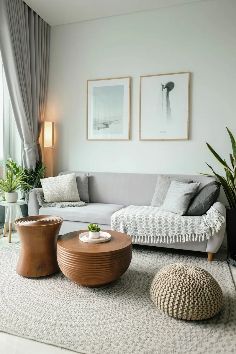 Freshly cleaned living room