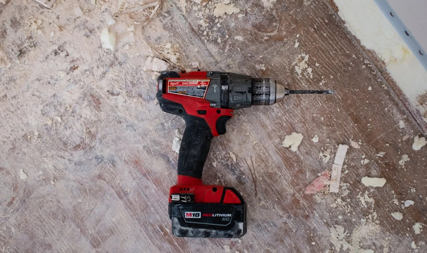 Handyman with toolbox ready for home repairs
