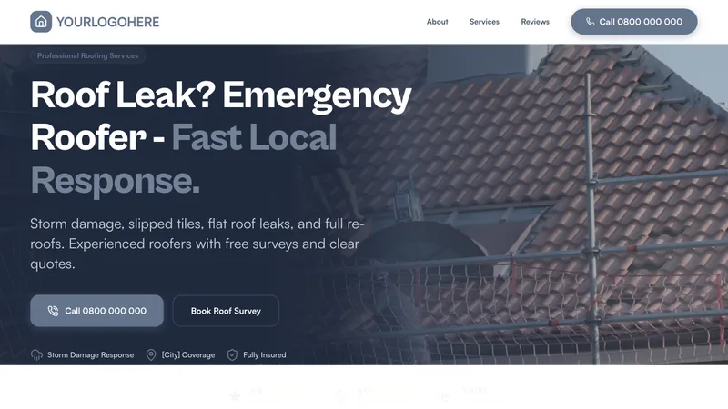 Summit Roofing desktop template preview